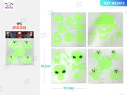 ADESIVI IN GEL DI HALLOWEEN (MIX DI 4 TIPI, CONFEZIONE MEDIA