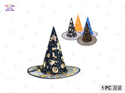 CAPPELLO TRIANGOLARE SEMI-TRASPARENTE CON STAMPA DORATA DI H