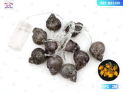 FILO DI LUCI CON 10 TESTE A FORMA DI TESCHIO PER HALLOWEEN 1