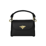 MODARNO MINI borsa in Vera pelle dollaro con chiusura a moschettone a forma di ape