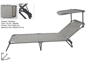 LETTINO TEXTILENE CON PARASOLE TUBO 18MM GRIGIO W0012-5T/GRE