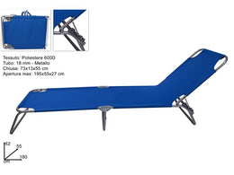LETTINO METALLO POLIESTERE 600D DI18 BLU