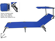 LETTINO C/PARASOLE POLIESTERE 600D DI18 BLU