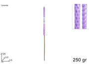 TORCIA AL PROFUMO DI LAVANDA 250 GR 120 CM 2 ASSORTIMENTI SS
