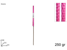 TORCIA AL PROFUMO DI GERANIO 250 GR 120 CM 2 ASSORTIMENTI SS