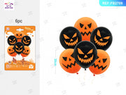 PALLONCINO IN LATTICE DI HALLOWEEN DA 12 POLLICI E 30 CM, 6