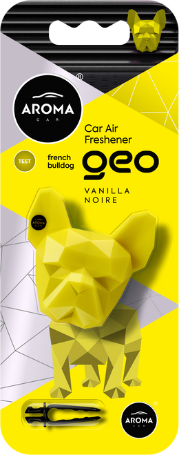AROMA CAR GEO DOGS-VANILLA NOIRE