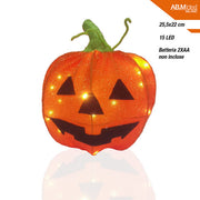 ZUCCA HALLOWEEN 15 LED CM.25,5X22 BATT.2XAA NON INCLUSE