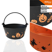 SECCHIELLO DECORATIVO  HALLOWEEN PLASTICA PP DIAM.24X15 CM