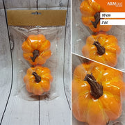 ZUCCHE POLISTIROLO 2 PZ.10 CM.ARANCIO