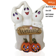 TRIS FANTASMI HALLOWEEN LED CM.25,3X15X36 BATT.3XAAA NON INC