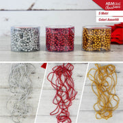 FILO PALLINE DECORATIVE COLORI ASS. PER ALBERO NATALE 5 MT.