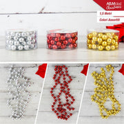 FILO PALLINE DECORATIVE COLORI ASS. PER ALBERO NATALE 1,5 MT