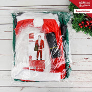 VESTITO UOMO BABBO NATALE C/SACCO REGALI