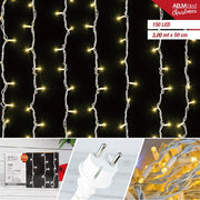 TENDA RUBBER 150 LED MT.2,90X50 CM. 30 FLASH PROLUNGABILE BI