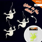 DECORAZIONE FLUORESCENTE HALLOWEEN PIPISTRELLO PZ.3