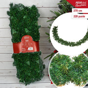 GHIRLANDA VERDE CM.270/24 CM/6CM 220 PUNTE VERDE