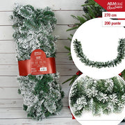 GHIRLANDA INNEVATA CM.270/24 CM/6CM 200 PUNTE