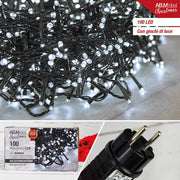 CATENA LUMINOSA LED 100L. BIANCO MT.5 3 4.5V 2.7W EST/INT