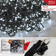 CATENA LUMINOSA LED 200L. BIANCO MT.10 3 31V/3,6W EST/INT