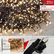 CATENA LUMINOSA LED 300L.  MT.15 3 31V/3,6W EST/INT