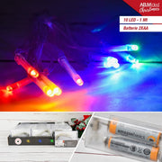 LUCCIOLE LED 10L. CM.100 30 BATT.2XAA