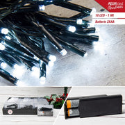 LUCCIOLE LED 10L. CM.100 30 BATT.2XAA