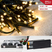 LUCCIOLE LED 10L. CM.100 30 BATT.2XAA