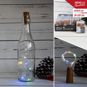 BOTTLE 20 LED 2M CM.6X4X9 BATT.3XLR44 INCLUSE
