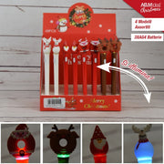 PENNE SOGGETTO NATALE ASSORTITE C/LUCE BATT.3XAG3