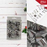 BOX COCCARDE DIAM.6,5 PZ.6 SILVER PLASTICA
