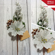 SPILLONE POINSETTIA SILVER CM.28