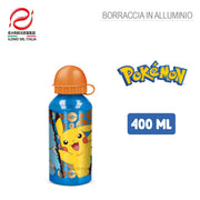 POKEMON BORRACCIA IN ALLUMINIO 400ML SILVER