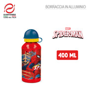 SPIDERMAN MOVING TARGET BORRACCIA IN ALLUMINIO 400ML SILVER