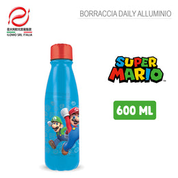 SUPER MARIO BORRACCIA IN ALLUMINIO 600ML DAILY
