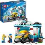 LEGO City Autolavaggio Spazzole Rotanti Macchina Giocattolo e 2 Minifigure 60362