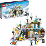LEGO Friends Pista da Sci e Baita, Set Sport Invernali Liann, Aron e Zac 41756