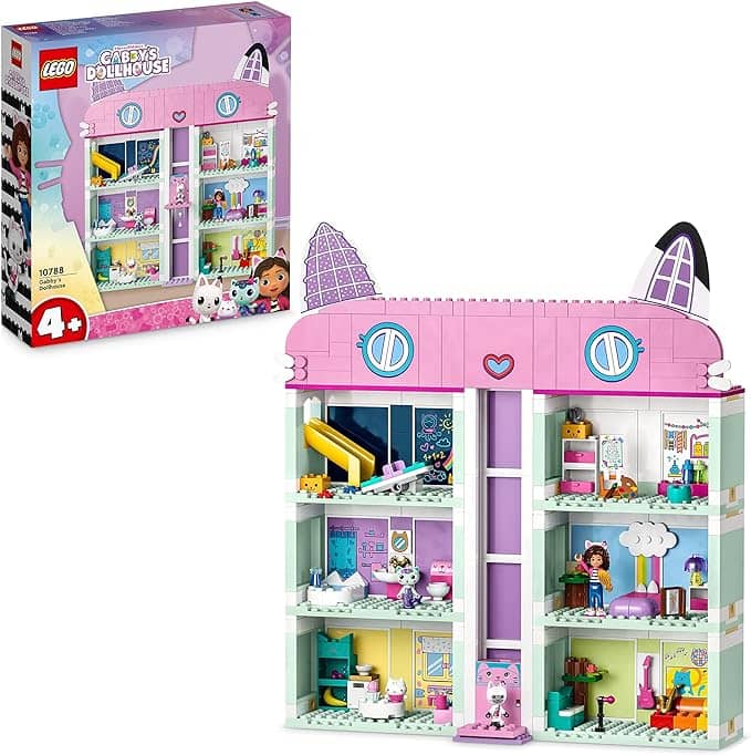 LEGO La Casa delle Bambole di Gabby, Casa Giocattolo a 4 Piani e 8 Stanze 10788