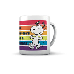 TAZZA SNOOPY NON SMETTERE MAI DI BRILLARE