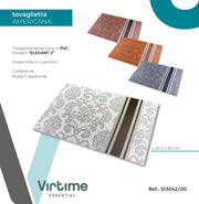 TOVAGLIETTA AMERICANA PVC 45X30CM ELEGANT 4 C.AS