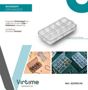 ORG-600 ORGANIZER C/COP. 12 SCOMP. 10X21.5X2.8 CM