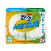 Foxy Mega Carta Cucina 2 Maxi Rotoli 2 Veli Decorati