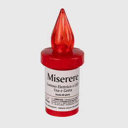 LUMINO MISERERE ROSSO ELETTRICO