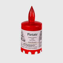 LUMINO PIETATE ROSSO ELETTRICO