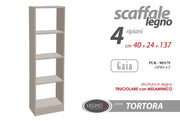 PUR/LIBRERIA 4 TORT 40*24*137 18PR4-4-T