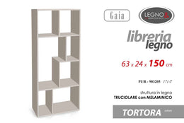 PUR/LIBRERIA TORTORA 63*24*150 171-T