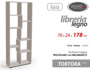 PUR/LIBRERIA TORTORA 70*24*178 171B-T