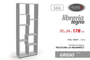 PUR/LIBRERIA GRIGIA 70*24*178 171B-G