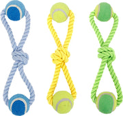 DOPPIA PALLINA DA TENNIS  CON CORDA IN COTONE(L38CM,3 COLORI