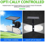 Lampada Da Parete Con Pannelli Solari